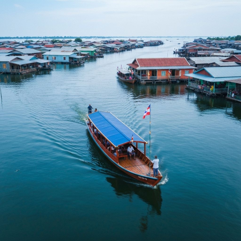 Local Cambodian family welcoming guests for homestay